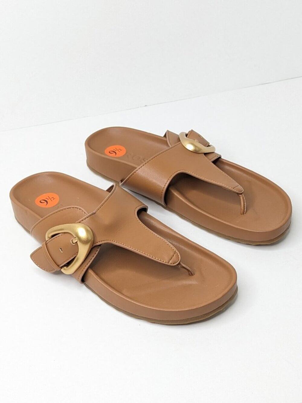 Aerosoles Lloyd Thong Sandals, Brown, Women's 9.5
